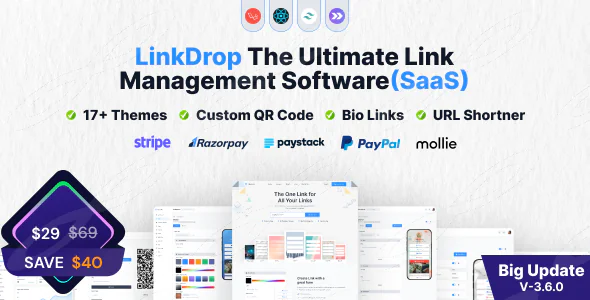 Linkdrop – SaaS Link Management Tool