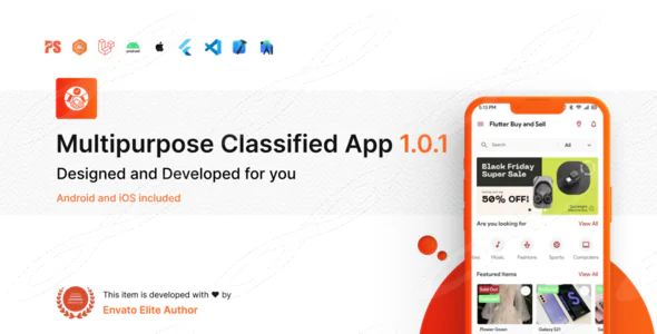 PSX Multipurpose Classified Flutter App with Laravel Admin Panel