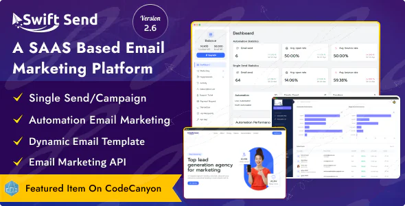 Swift Send – Email Marketing and Campaign Management (SAAS Based)