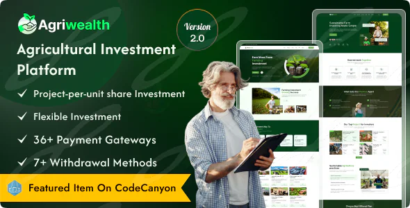 AgriWealth – Agricultural HYIP Investment and Ecommerce Solution