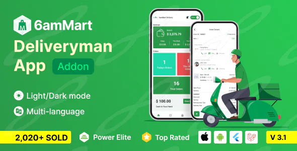 6amMart – Delivery Man App
